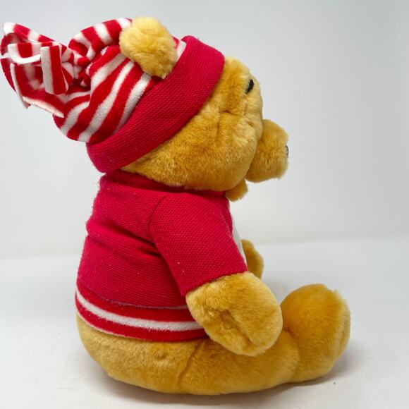 Winnie The Pooh Christmas Winter Plush 12" Snowman Sweater Hat Exclusive - Picture 4 of 9